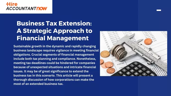 business tax extension a strategic approach