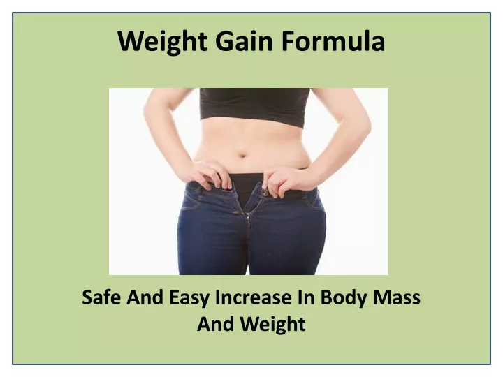 weight gain formula