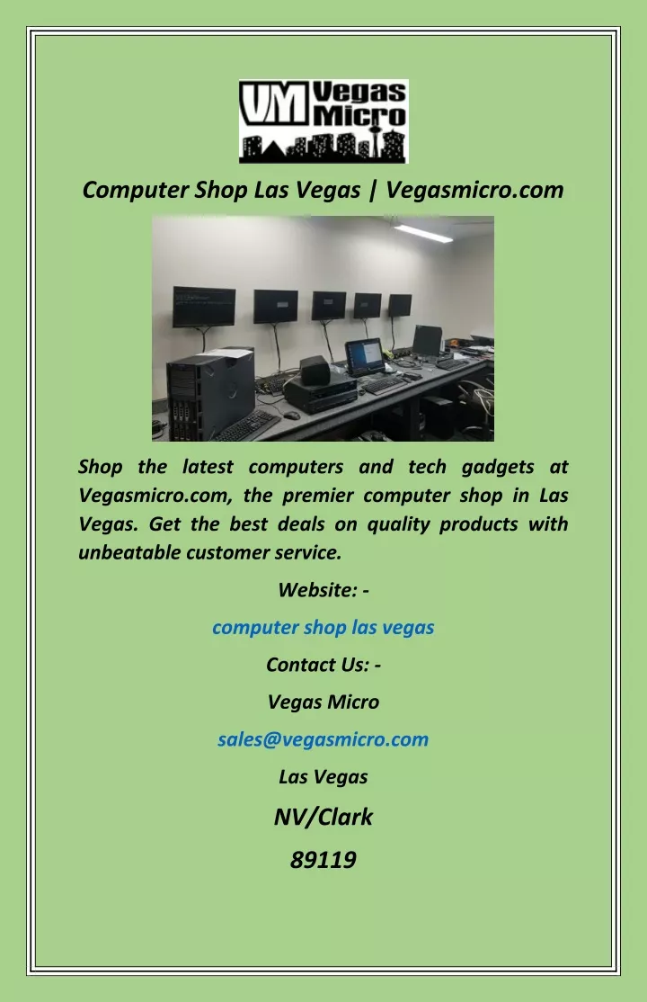 computer shop las vegas vegasmicro com