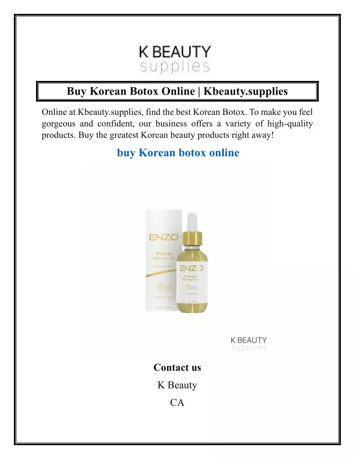 buy korean botox online kbeauty supplies