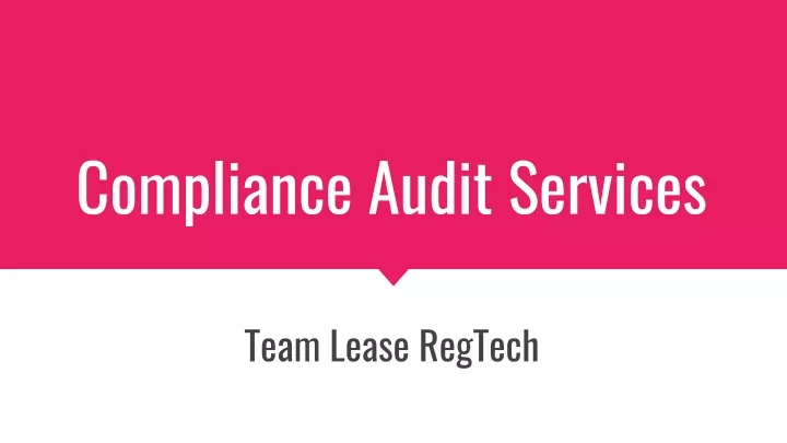 PPT - Compliance Audit Service PowerPoint Presentation, free download ...