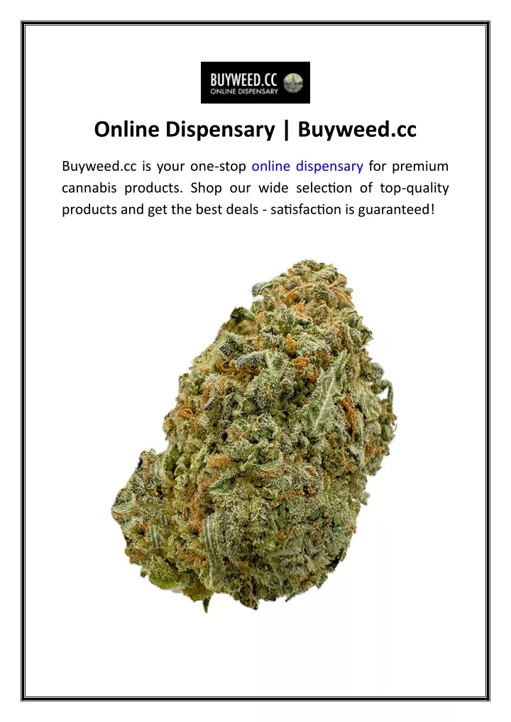 online dispensary buyweed cc