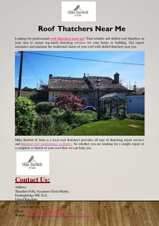 roof thatchers near me