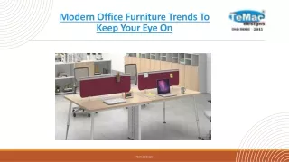 Modern Office Furniture Trends To Keep Your Eye