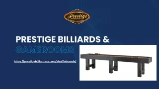 prestige billiards gamerooms