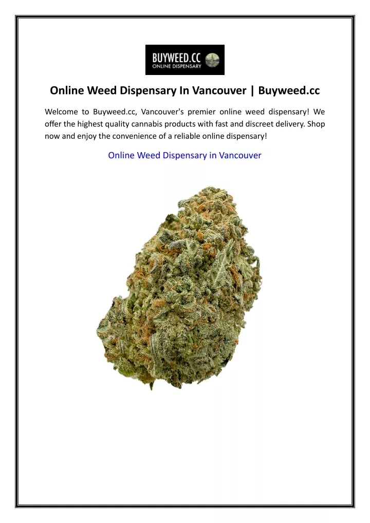 online weed dispensary in vancouver buyweed cc