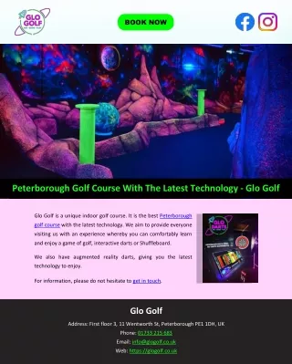 Peterborough Golf Course With The Latest Technology - Glo Golf
