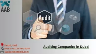 Auditing Companies in Dubai | Best Auditing Companies in UAE - AABDXB