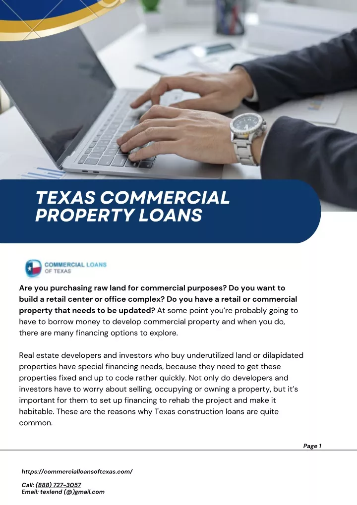 texas commercial property loans