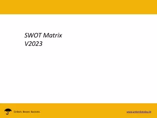 SWOT Analyse