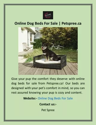 Online Dog Beds For Sale  Petspree.ca