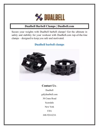 Dualbell Barbell Clamps  Dualbell.com