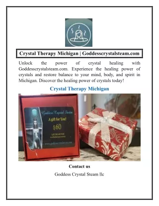 Crystal Therapy Michigan  Goddesscrystalsteam.com