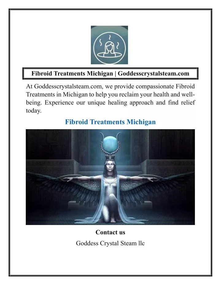 fibroid treatments michigan goddesscrystalsteam
