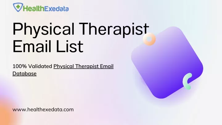 physical therapist email list 100 validated
