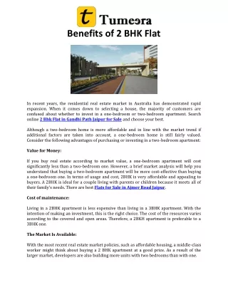 Benefits of 2 BHK Flat