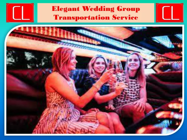 elegant wedding group transportation service