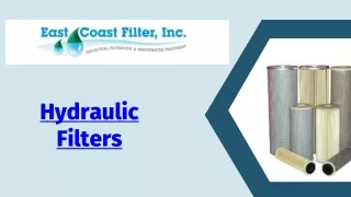 Hydraulic Filters - East Coast Filter