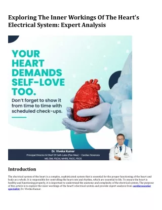exploring the inner workings of the heart