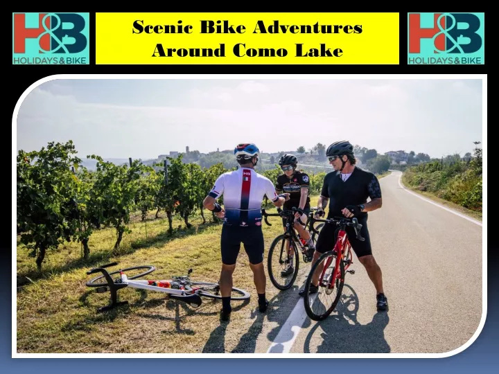 scenic bike adventures around como lake