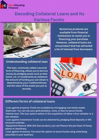 Decoding Collateral Loans and Its Various Facets