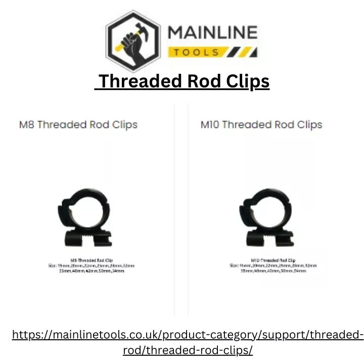 threaded rod clips