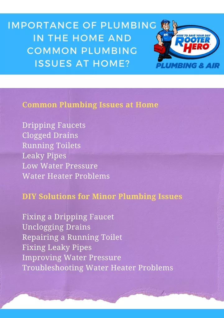 PPT Importance of Plumbing in the Home and Common Plumbing Issues at