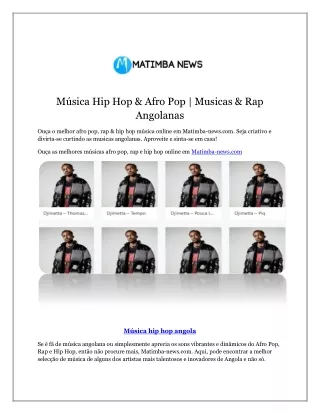 Música hip hop angola