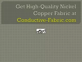 Get High-Quality Nickel Copper Fabric at Conductive-Fabric.com