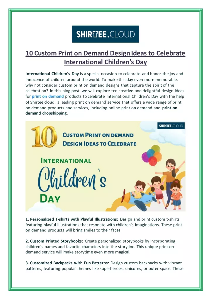 10 custom print on demand design ideas