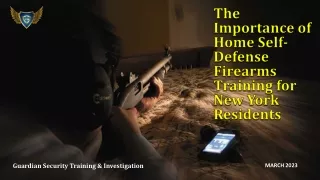 The Importance of Home Self-Defense Firearms Training for New York Residents