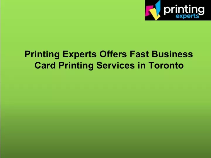 printing experts offers fast business card