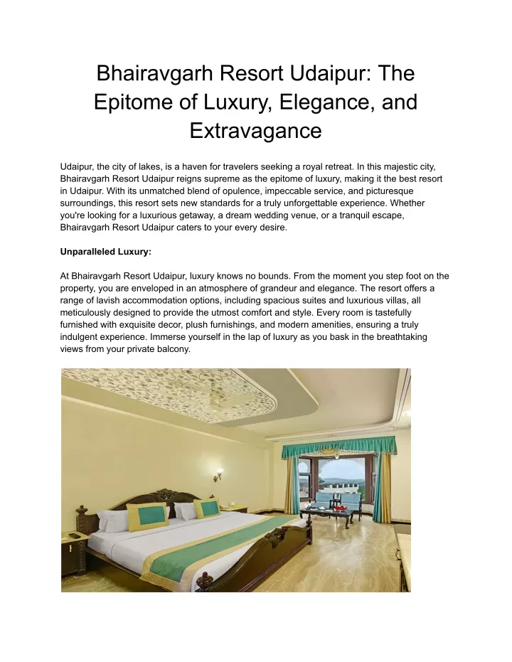 bhairavgarh resort udaipur the epitome of luxury