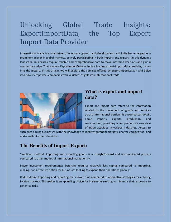 unlocking exportimportdata import data provider