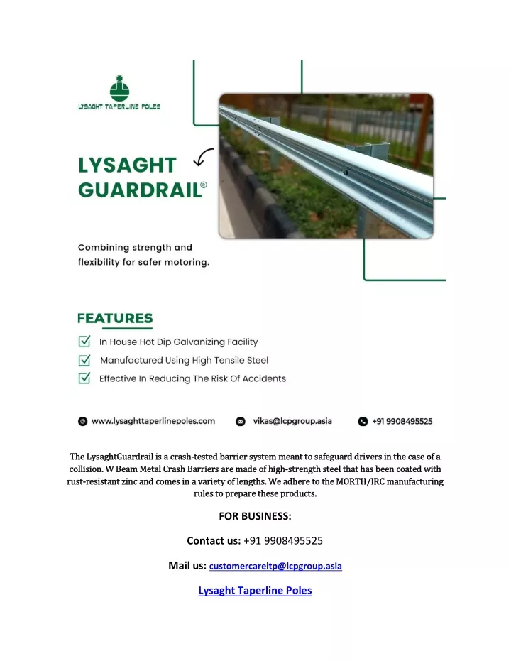 the lysaghtguardrail the lysaghtguardrail