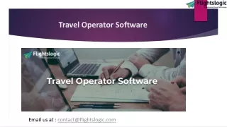 Travel Operator Software