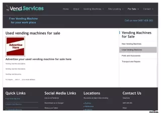 Affordable Sydney Used Vending Machines for Your Business