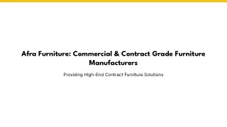 afra commercial furniture