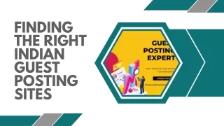 finding the right indian guest posting sites