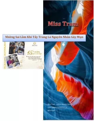 Top Sai Lầm Khi Tẩy Trang Khiến Làn Da Bị Mụn