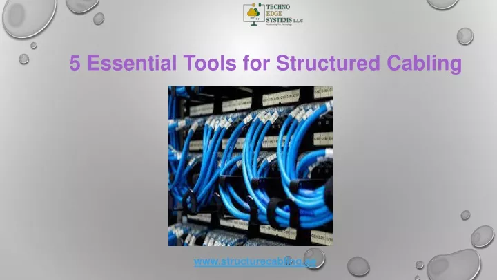 5 essential tools for structured cabling