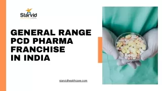 General Range PCD Pharma Franchise in India | Starvid Healthcare