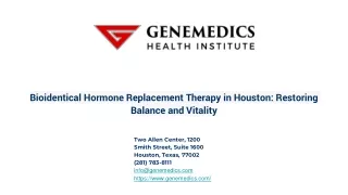 Bioidentical Hormone Replacement Therapy in Houston_ Restoring Balance and Vitality