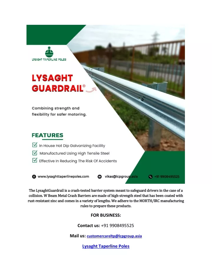 the lysaghtguardrail the lysaghtguardrail