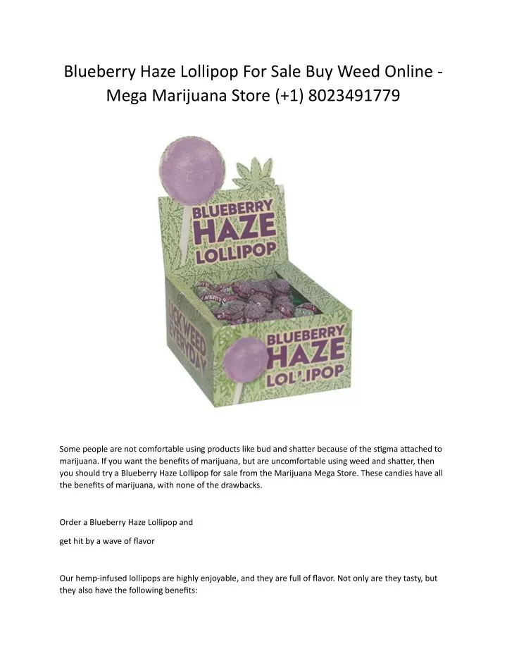 blueberry haze lollipop for sale buy weed online