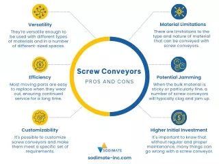 Pros and Cons of Screw Conveyors