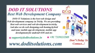 Best Web Development Company - DOD IT Solutions