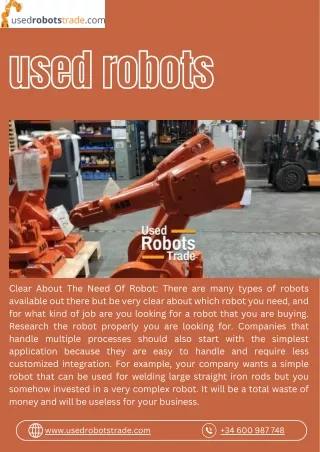 Used robots