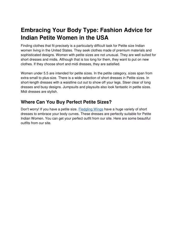 embracing your body type fashion advice