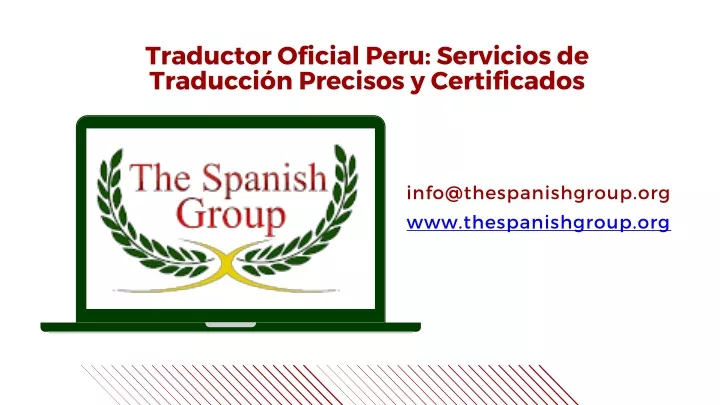 PPT Traductor Oficial Peru Servicios de Traducción Precisos y Certificados PowerPoint